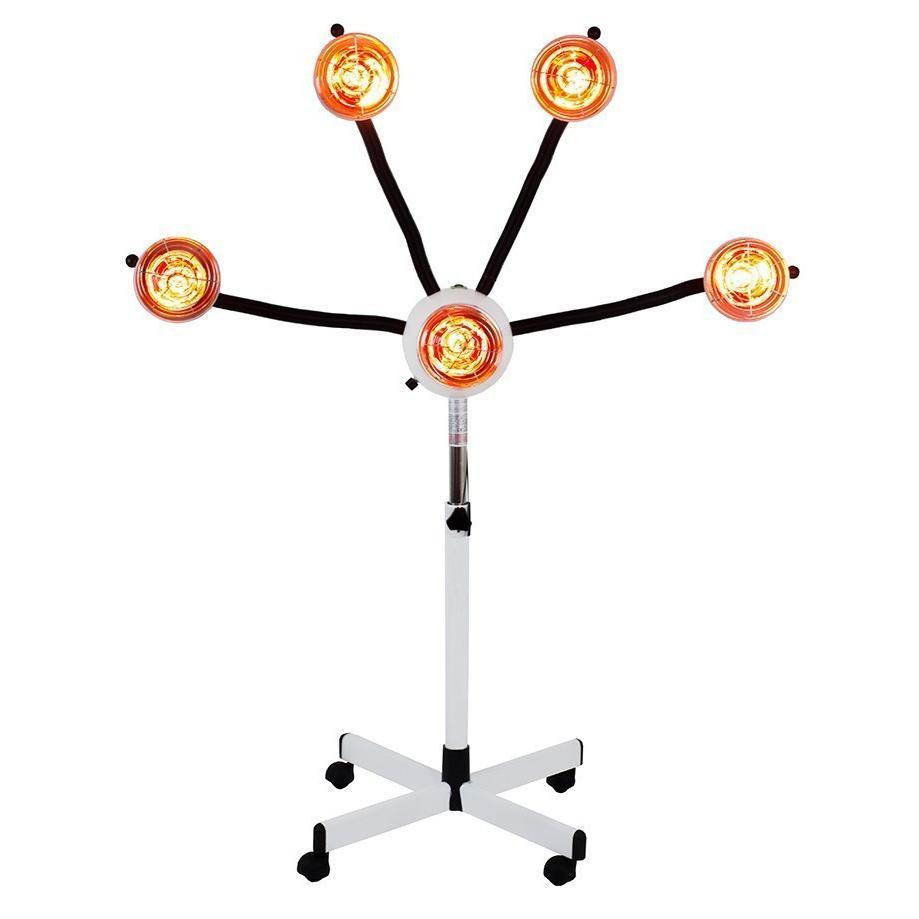 M-1019 | 5 Head Near-Infrared Lamp With Flexible Arms | Barber and Stylist Hair Salon Accessories - SH Salons