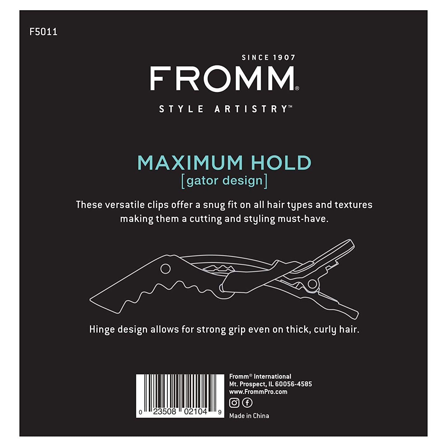 Maximum Hold Gator Clip | 6 Pack | F5011 | FROMM - SH Salons