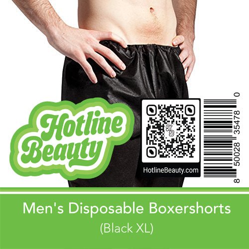 Men's Disposable Boxershorts | Black | XL | HOTLINE BEAUTY - SH Salons
