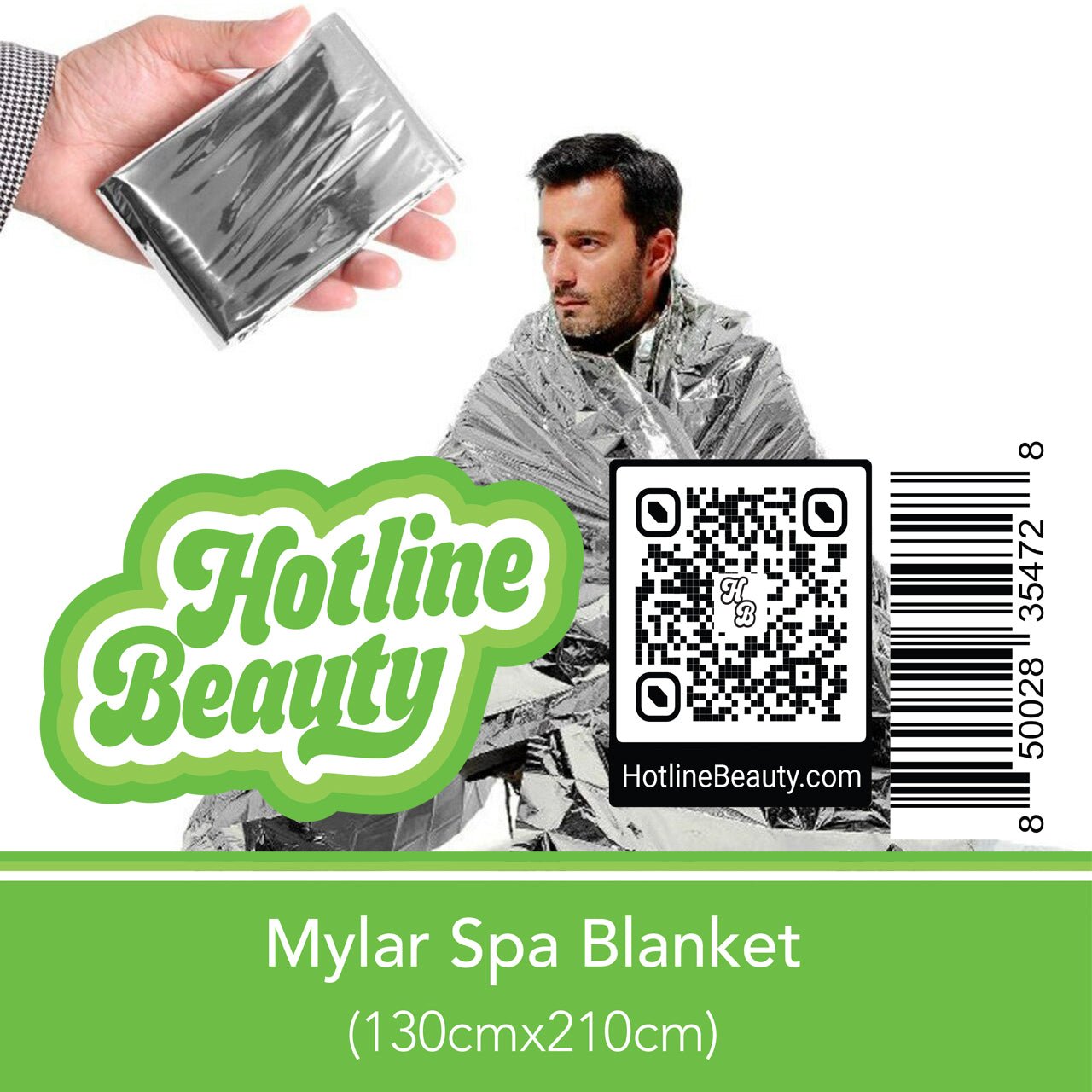 Mylar Spa Blanket | 130 x 210 cm | HOTLINE BEAUTY - SH Salons