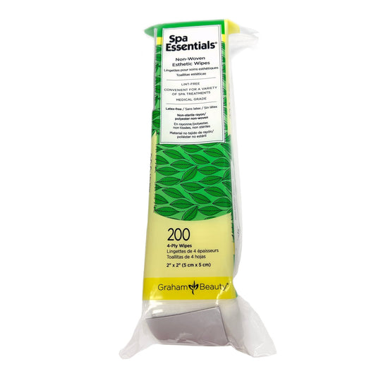 No-Woven Esthetic 4-ply Wipes | 2" x 2" | 200 pcs / bag | Spa Essentials | GRAHAM BEAUTY - SH Salons