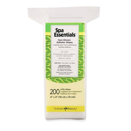 No-Woven Esthetic 4-ply Wipes | 4" x 4" | 200 pcs / bag | Spa Essentials | GRAHAM BEAUTY - SH Salons