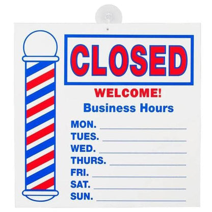 Open/Closed Barber Pole Sign | SC-9016 | SCALPMASTER - SH Salons