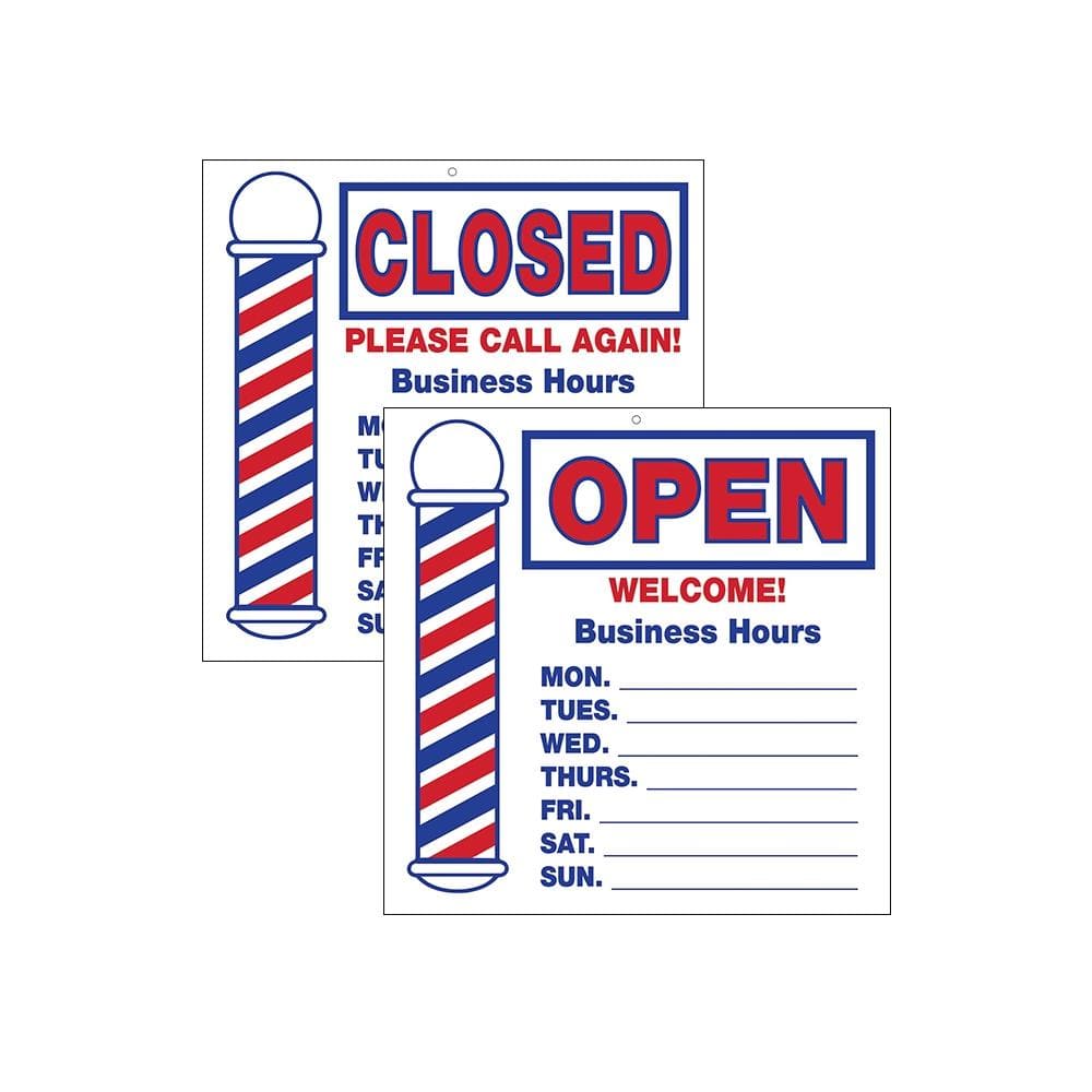 Open/Closed Barber Pole Sign | SC-9016 | SCALPMASTER - SH Salons