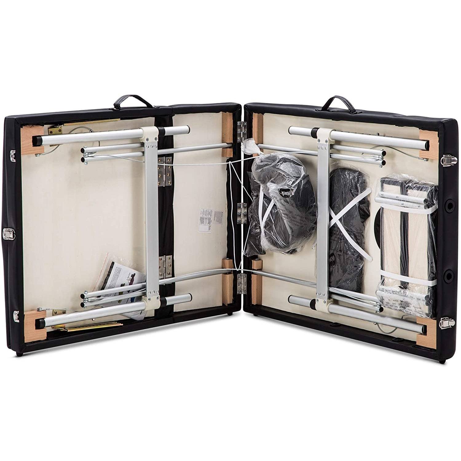Portable Aluminium Massage Bed | Barber and Stylist Hair Salon Accessories by SSW | SH Salons