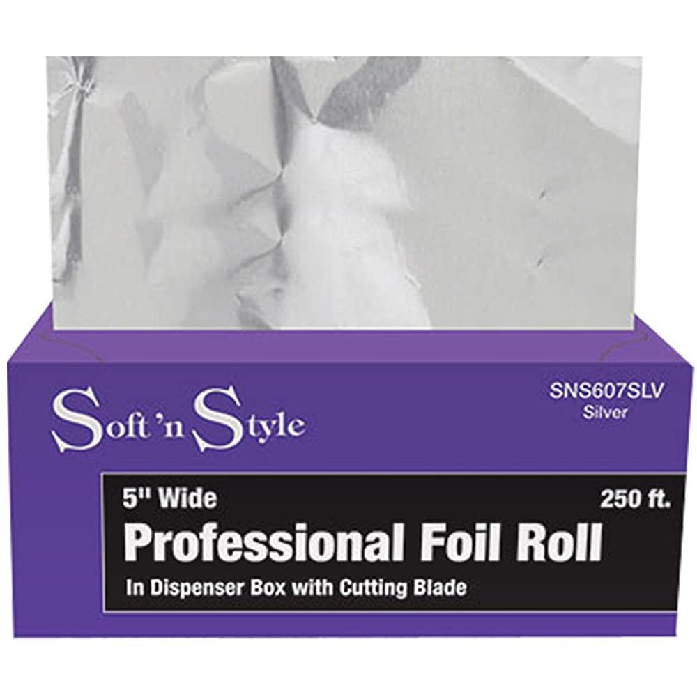 Professional Foil Roll | 5" Wide | Silver | SNS607SLV | SOFT N STYLE - SH Salons