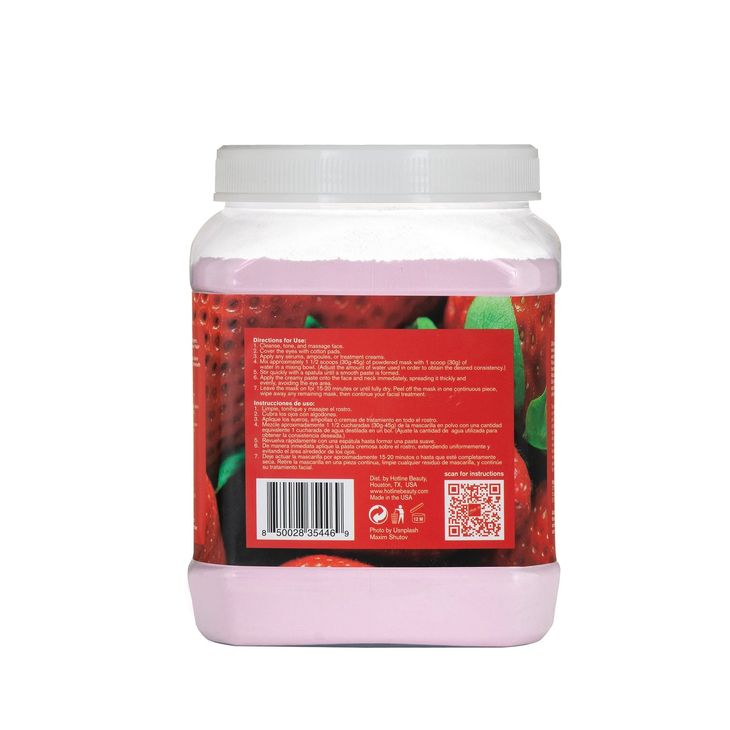 Soft Powder Mask | Strawberry | 1 KG | NUDE U - SH Salons