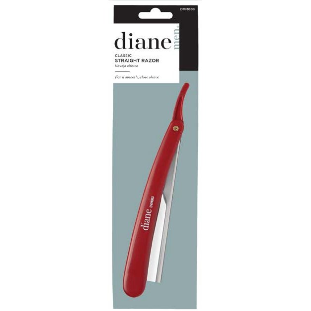 Straight Razor Red Plastic Handle | DVM003 | DIANE - SH Salons