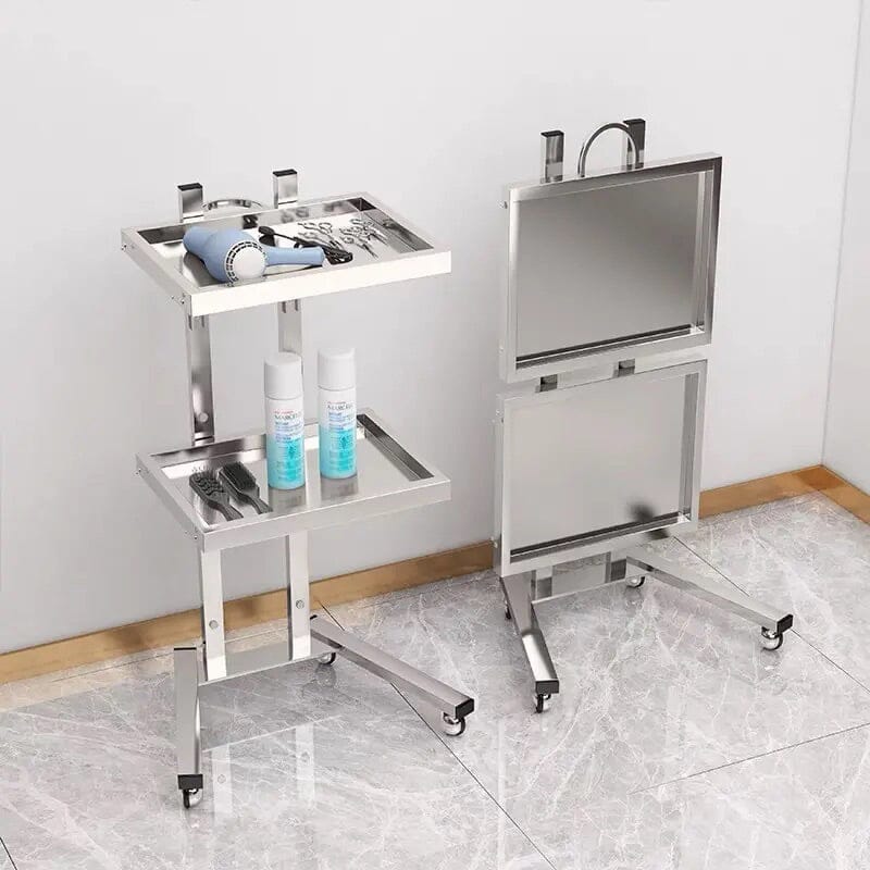 SW30 - Silver | Salon Folding Tray | Barber and Stylist Hair Salon Accessories by SSW | SH Salons