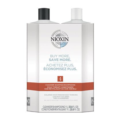System 4 Cleanser and Conditioner Liter Duos | NIOXIN - SH Salons