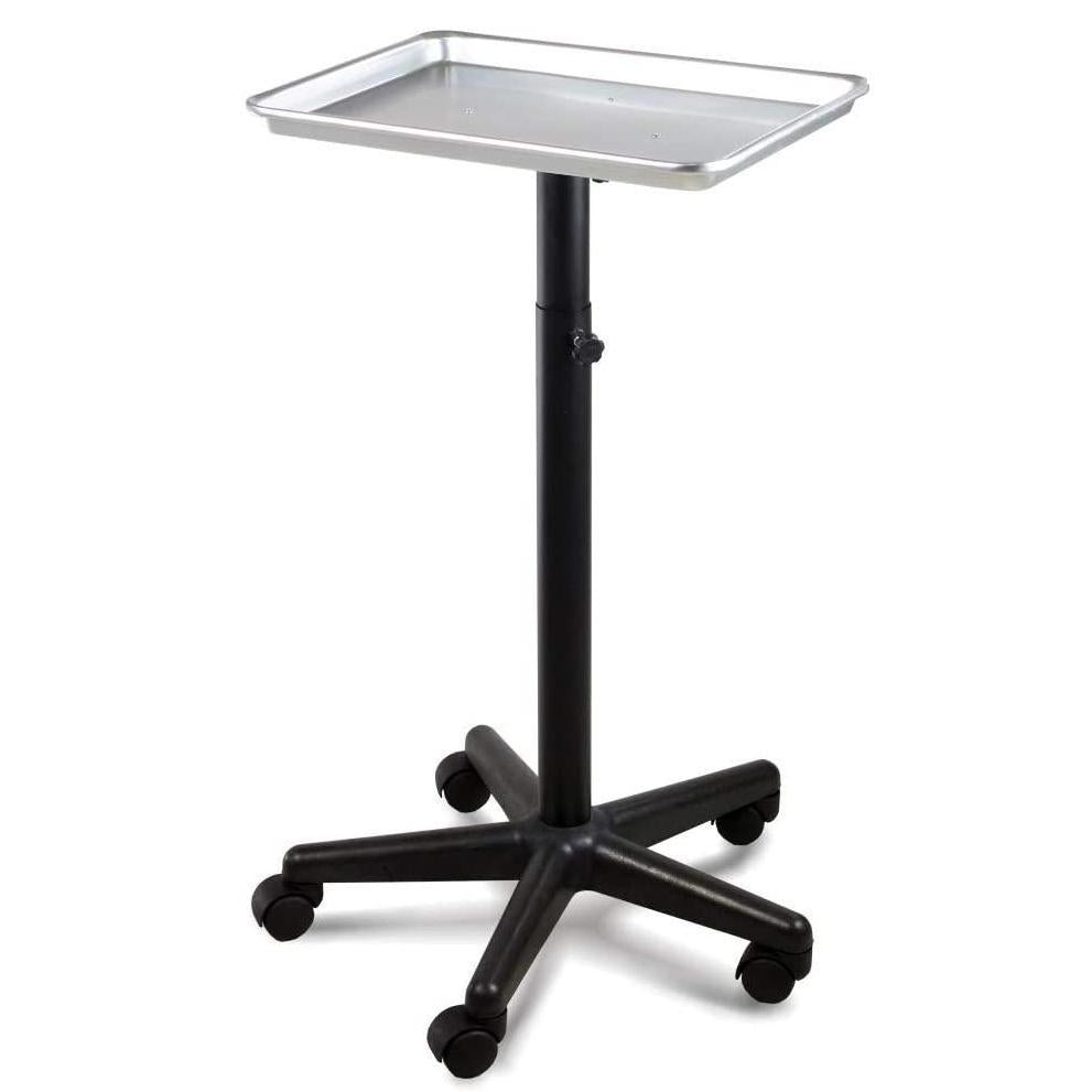 T - 011 | Professional Aluminum Salon Rolling Utility Tray | Barber and Stylist Hair Salon Accessories by SSW | SH Salons