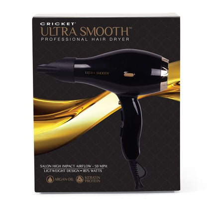 Ultra Smooth Pro Dryer Black | Professional Hair Dryer | Centrix by CRICKET - SH Salons