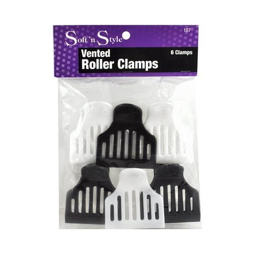 Vented Roller Clamps | 6 Clamps | 187 | SOFT N STYLE - SH Salons