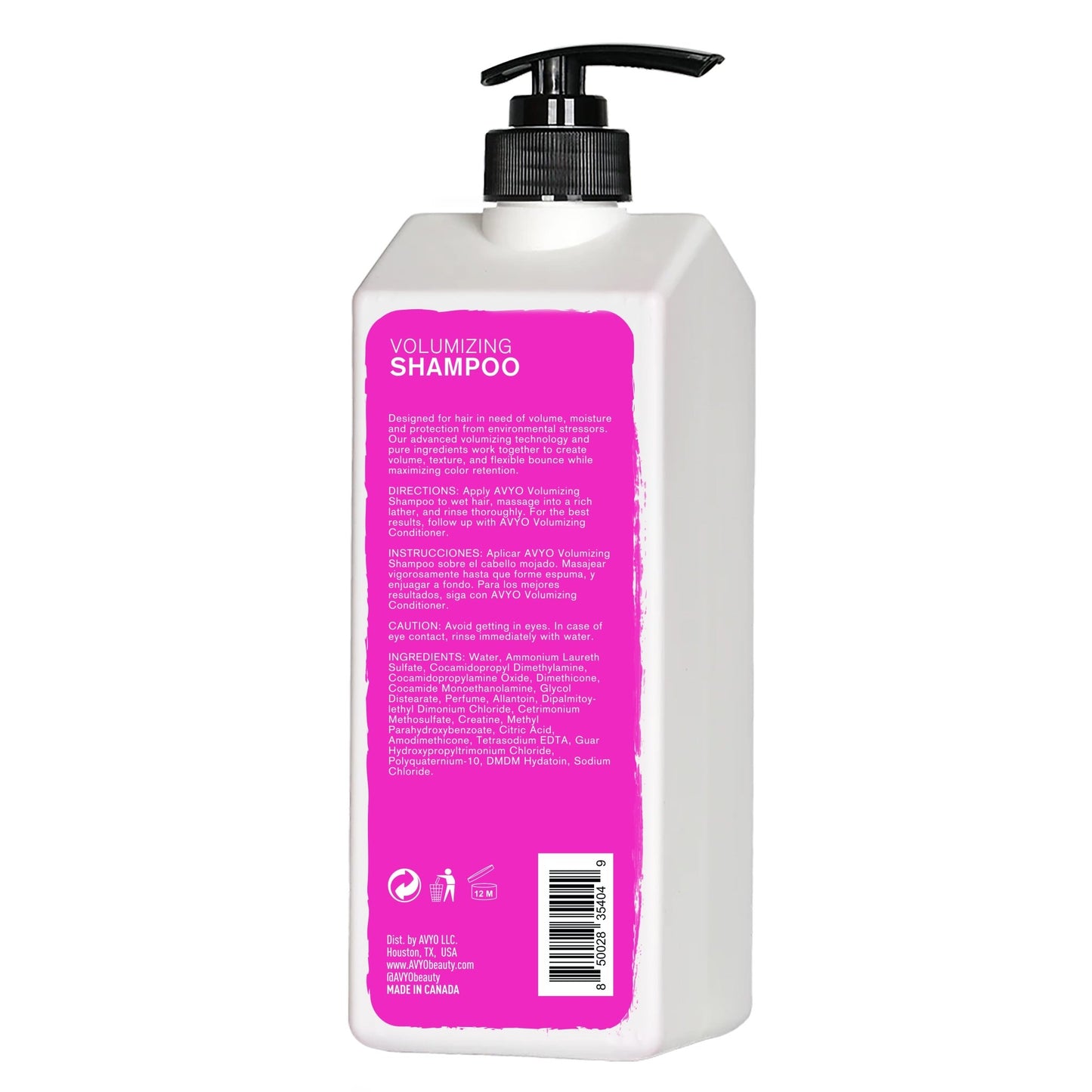 Volumizing Shampoo | 16.9 fl. oz. | AVYO - SH Salons