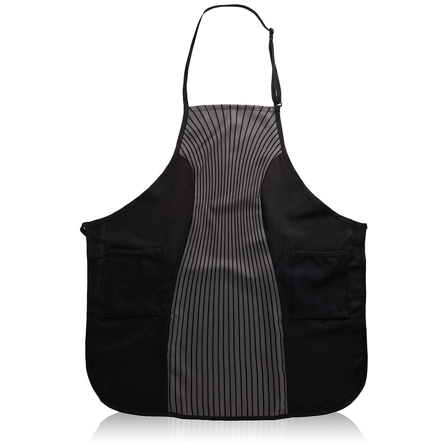 Water Resistant Slimming Apron | Gray Pinstripes | CRICKET - SH Salons