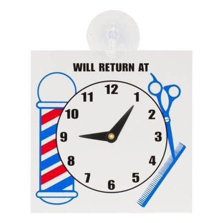 Will Return at | Clock Sign | SC-9017 | SCALPMASTER - SH Salons